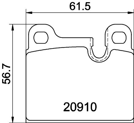 HELLA PAGID 8DB 355 008-111 Brake Pad Set, disc brake