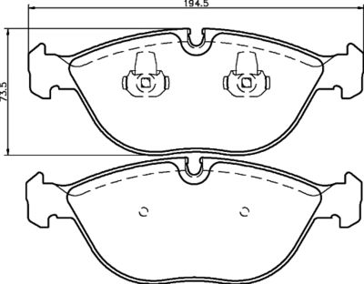 Brake Pad Set, disc brake HELLA PAGID 8DB 355 008-261