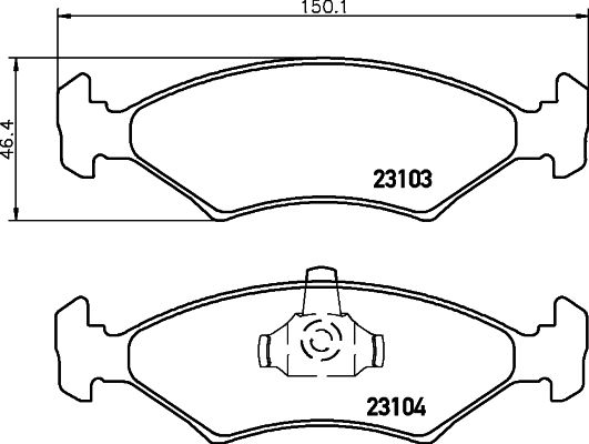 HELLA PAGID 8DB 355 008-331 Brake Pad Set, disc brake