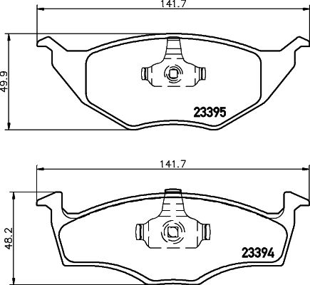 HELLA PAGID 8DB 355 008-481 Brake Pad Set, disc brake