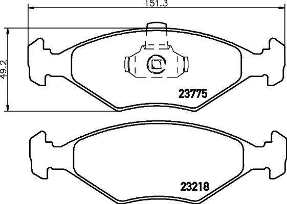 HELLA PAGID 8DB 355 008-511 Brake Pad Set, disc brake