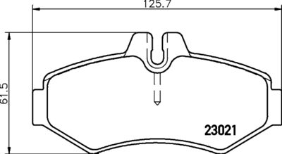 Brake Pad Set, disc brake HELLA PAGID 8DB 355 008-651
