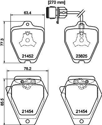HELLA PAGID 8DB 355 008-781 Brake Pad Set, disc brake