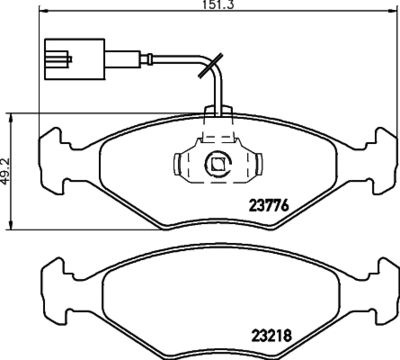 Brake Pad Set, disc brake HELLA PAGID 8DB 355 008-811