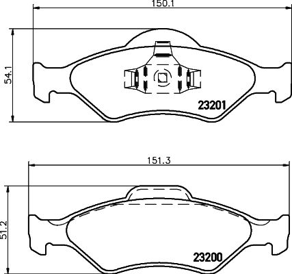 HELLA PAGID 8DB 355 008-891 Brake Pad Set, disc brake
