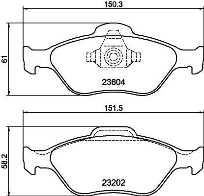 HELLA PAGID 8DB 355 008-901 Brake Pad Set, disc brake