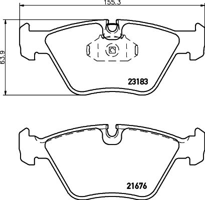 HELLA PAGID 8DB 355 009-001 Brake Pad Set, disc brake