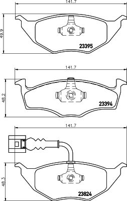 HELLA PAGID 8DB 355 009-021 Brake Pad Set, disc brake
