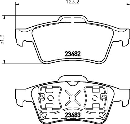 HELLA PAGID 8DB 355 009-121 Brake Pad Set, disc brake