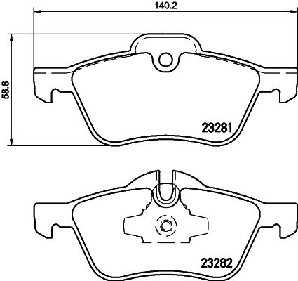 HELLA PAGID 8DB 355 009-171 Brake Pad Set, disc brake