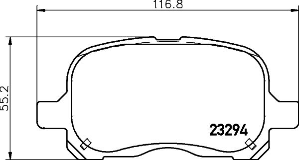HELLA PAGID 8DB 355 009-251 Brake Pad Set, disc brake
