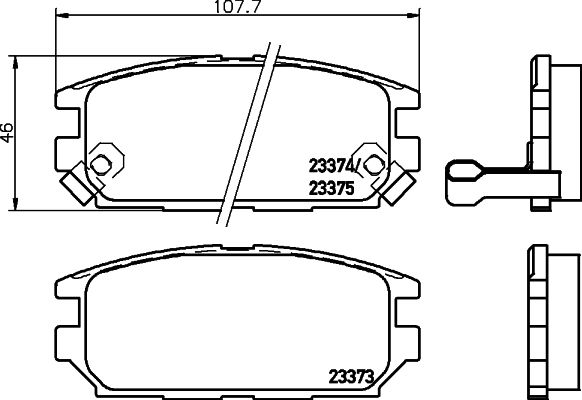 HELLA PAGID 8DB 355 009-291 Brake Pad Set, disc brake