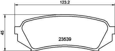 Brake Pad Set, disc brake HELLA PAGID 8DB 355 009-391