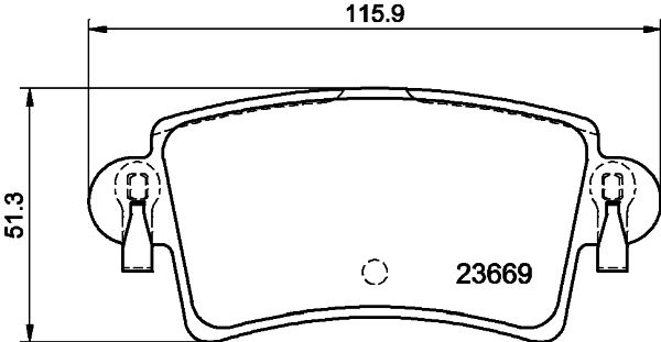 HELLA PAGID 8DB 355 009-421 Brake Pad Set, disc brake