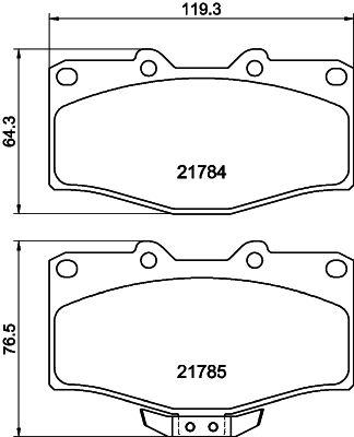 HELLA PAGID 8DB 355 009-471 Brake Pad Set, disc brake