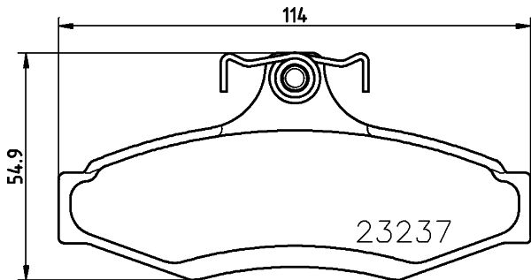 HELLA PAGID 8DB 355 009-491 Brake Pad Set, disc brake