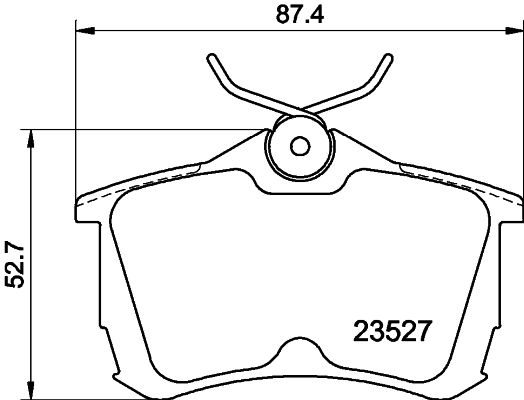 HELLA PAGID 8DB 355 009-511 Brake Pad Set, disc brake