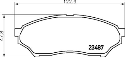 Brake Pad Set, disc brake HELLA PAGID 8DB 355 009-521