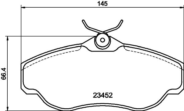 HELLA PAGID 8DB 355 009-531 Brake Pad Set, disc brake