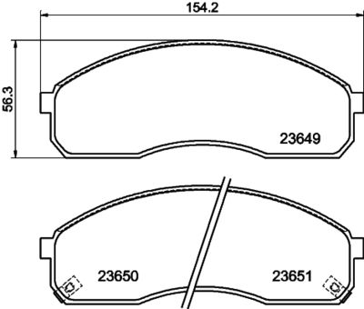 Brake Pad Set, disc brake HELLA PAGID 8DB 355 009-601
