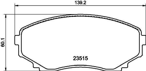 HELLA PAGID 8DB 355 009-641 Brake Pad Set, disc brake