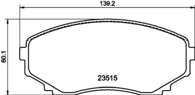 Brake Pad Set, disc brake HELLA PAGID 8DB 355 009-641