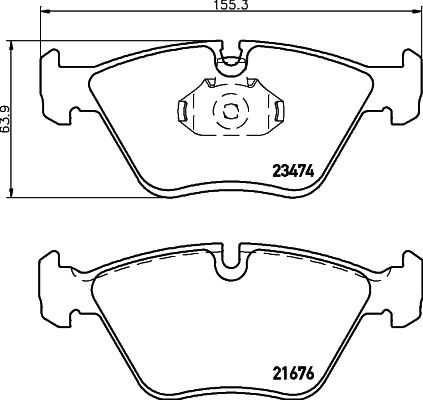 HELLA PAGID 8DB 355 009-651 Brake Pad Set, disc brake