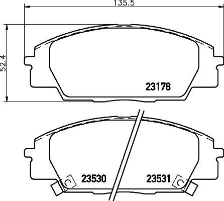 HELLA PAGID 8DB 355 009-731 Brake Pad Set, disc brake