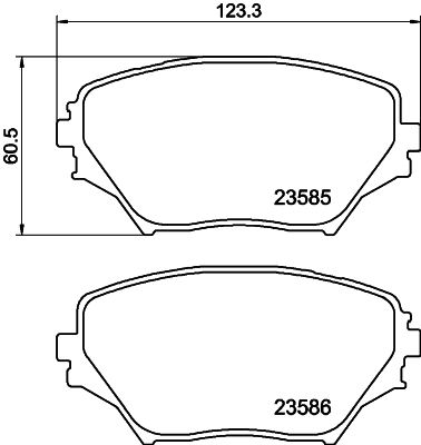 HELLA PAGID 8DB 355 009-741 Brake Pad Set, disc brake