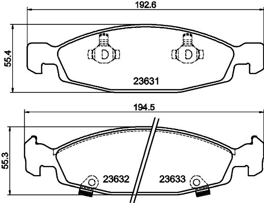 HELLA PAGID 8DB 355 009-881 Brake Pad Set, disc brake