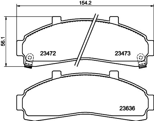 HELLA PAGID 8DB 355 009-941 Brake Pad Set, disc brake
