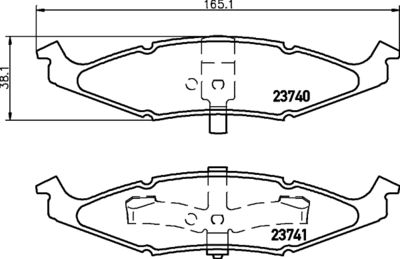 Brake Pad Set, disc brake HELLA PAGID 8DB 355 010-081