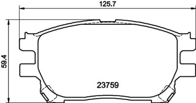 Brake Pad Set, disc brake HELLA PAGID 8DB 355 010-111