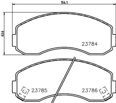 Brake Pad Set, disc brake HELLA PAGID 8DB 355 010-131