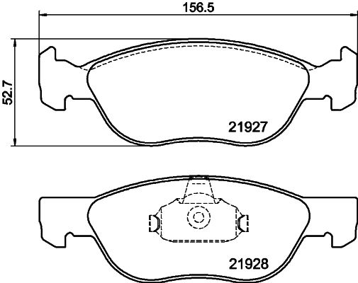 HELLA PAGID 8DB 355 010-181 Brake Pad Set, disc brake