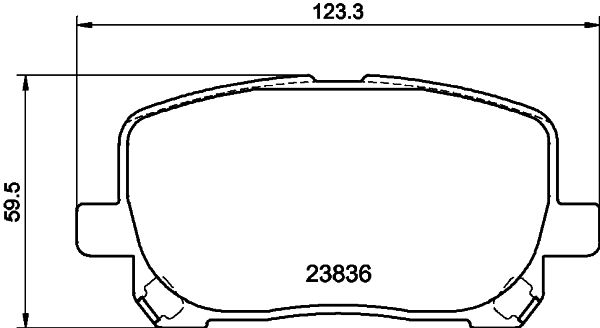 HELLA PAGID 8DB 355 010-221 Brake Pad Set, disc brake