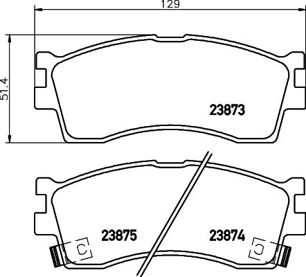 HELLA PAGID 8DB 355 010-251 Brake Pad Set, disc brake