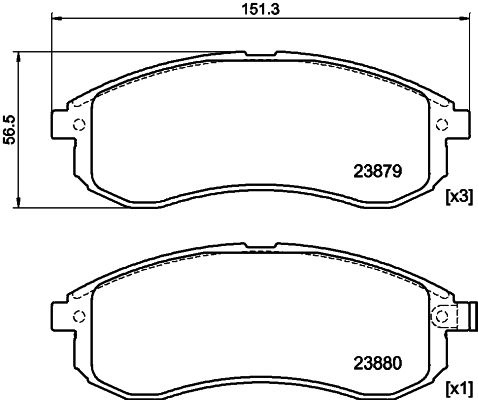 HELLA PAGID 8DB 355 010-281 Brake Pad Set, disc brake