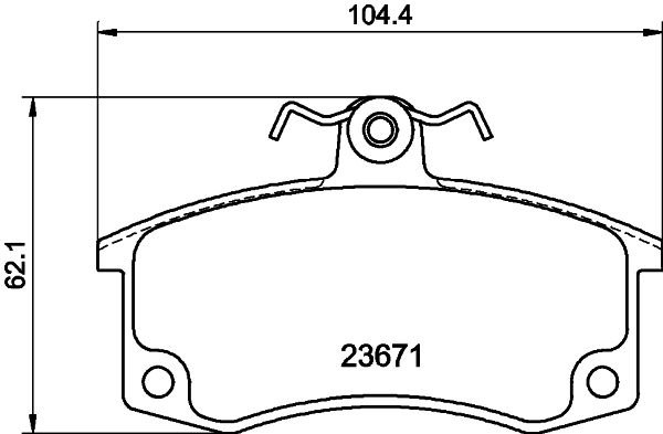 HELLA PAGID 8DB 355 010-341 Brake Pad Set, disc brake