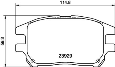 Brake Pad Set, disc brake HELLA PAGID 8DB 355 010-441