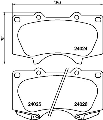 HELLA PAGID 8DB 355 010-491 Brake Pad Set, disc brake