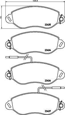 HELLA PAGID 8DB 355 010-531 Brake Pad Set, disc brake