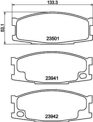 HELLA PAGID 8DB 355 010-561 Brake Pad Set, disc brake