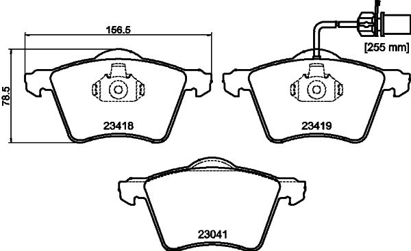 HELLA PAGID 8DB 355 010-631 Brake Pad Set, disc brake