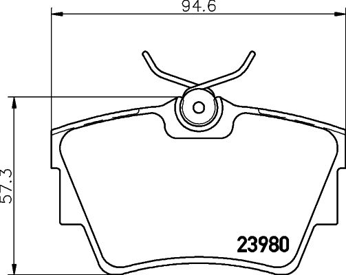 HELLA PAGID 8DB 355 010-761 Brake Pad Set, disc brake