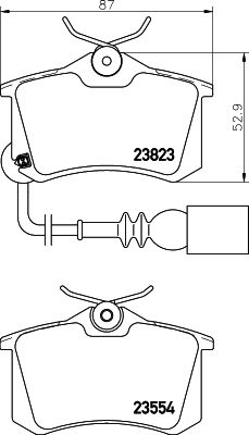 HELLA PAGID 8DB 355 010-781 Brake Pad Set, disc brake
