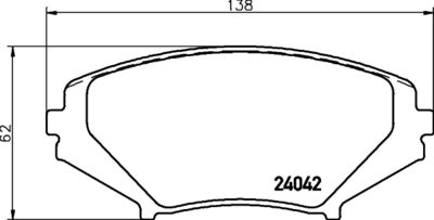 Brake Pad Set, disc brake HELLA PAGID 8DB 355 010-881