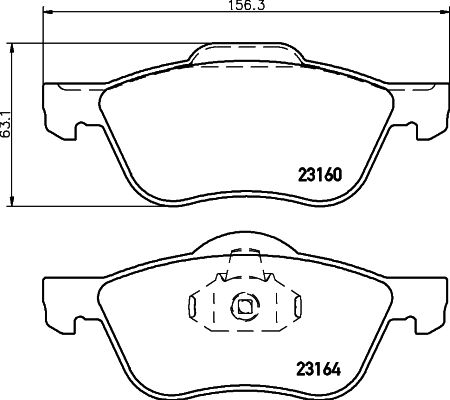 HELLA PAGID 8DB 355 010-911 Brake Pad Set, disc brake