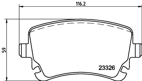 HELLA PAGID 8DB 355 010-971 Brake Pad Set, disc brake