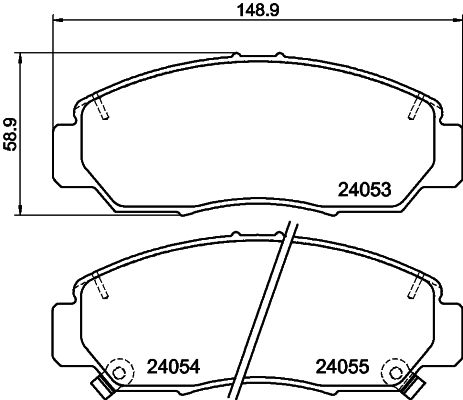 HELLA PAGID 8DB 355 010-981 Brake Pad Set, disc brake